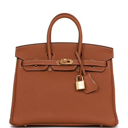 Birkin 25 Gold Togo Gold Hardware