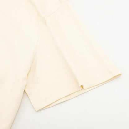 Light yellow letter short sleeves