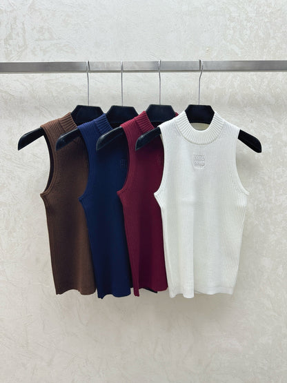 25 Early Spring Half Turtleneck Sleeveless Vest