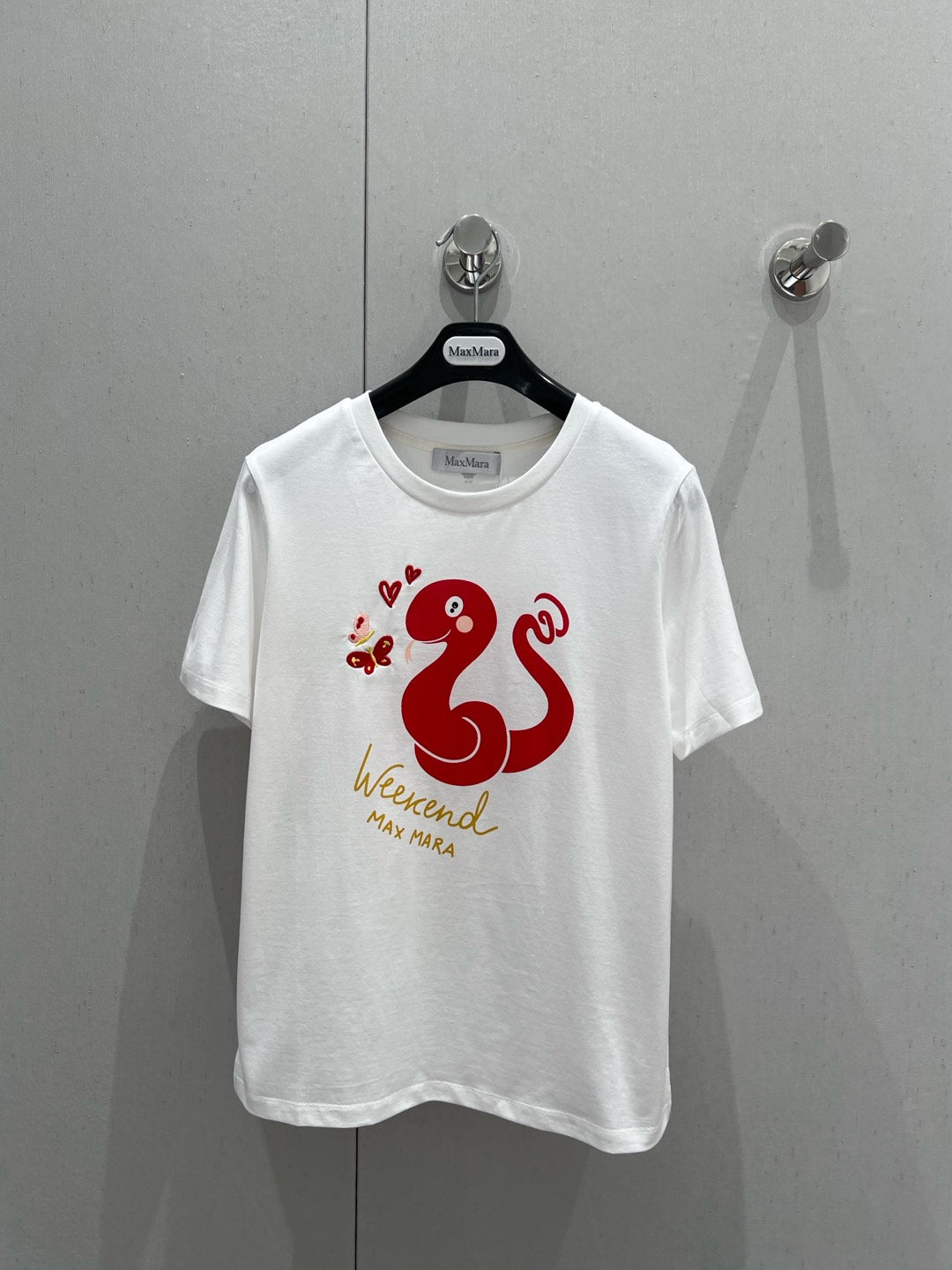 25 Year of the Snake Limited Edition 🐍Printed embroidered round neck short-sleeved T-shirt