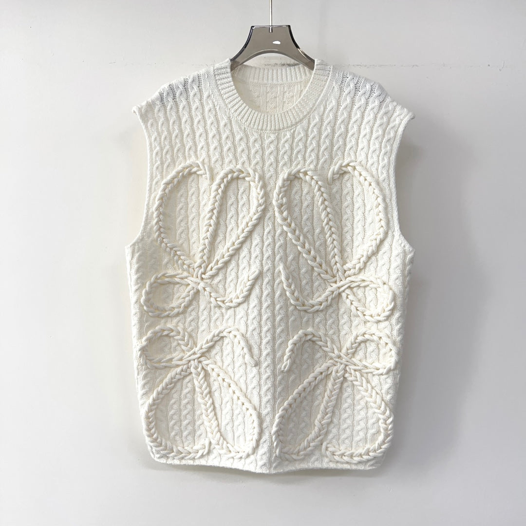 Winter Cable Knit Vest