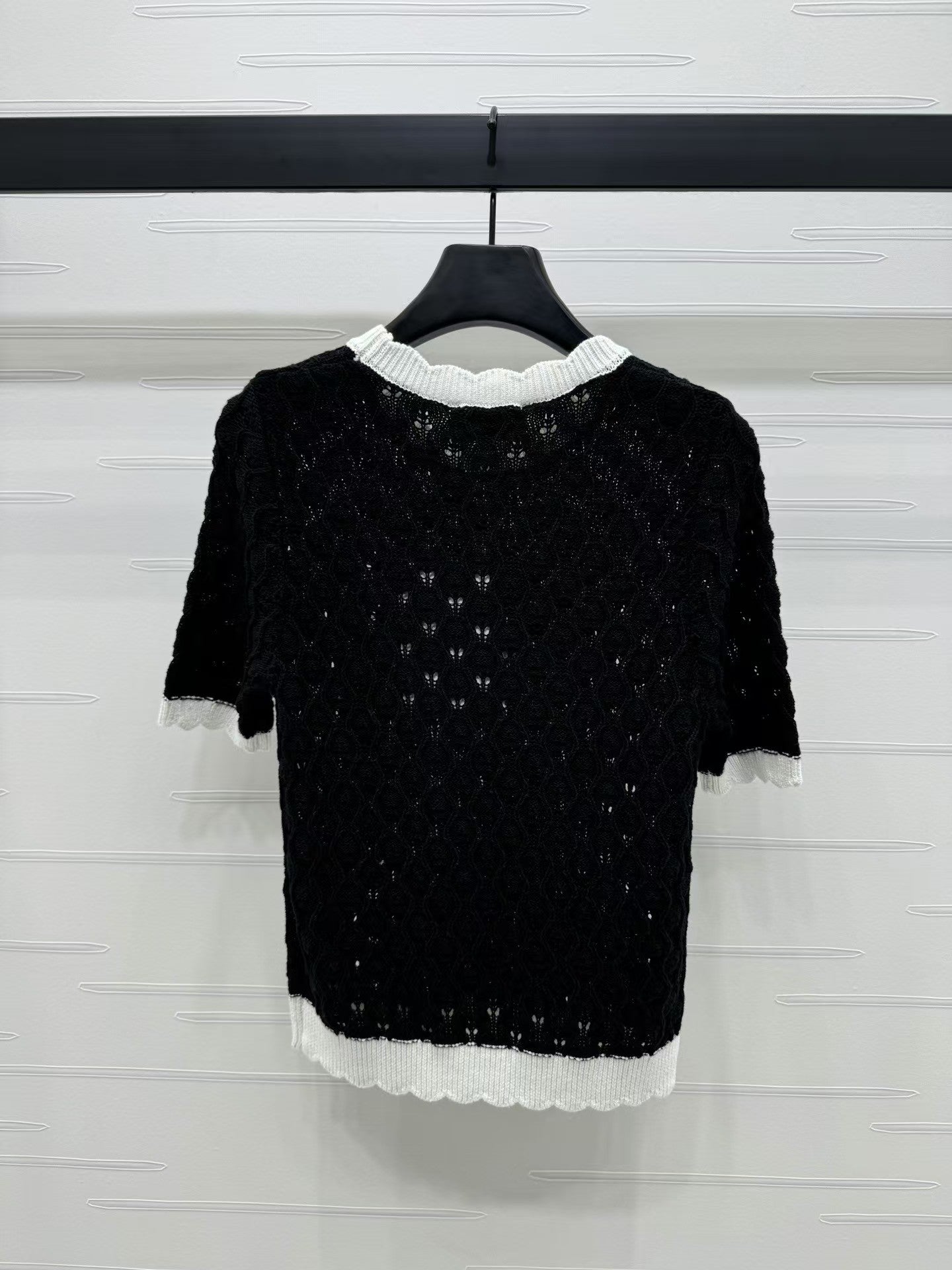 Fashionable Knitted Hollow T-Shirt