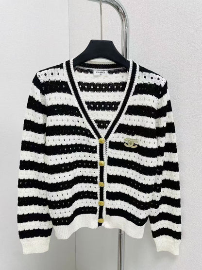 New contrast striped sweater