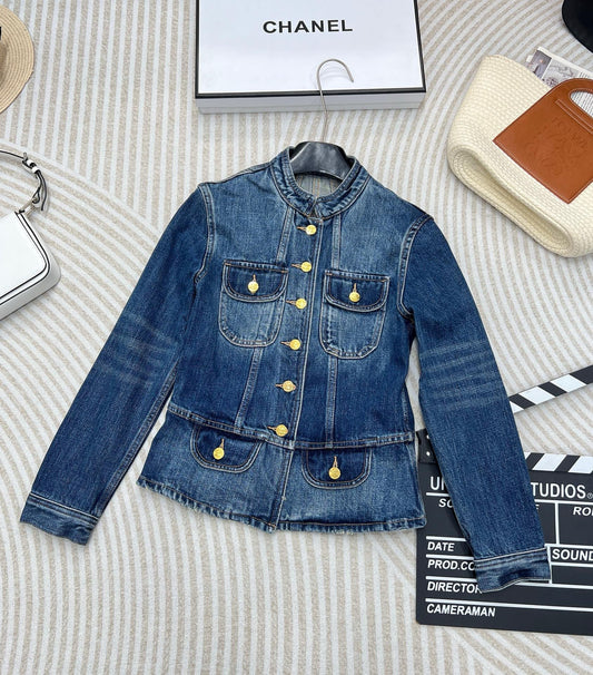 new slim-fit denim jacket