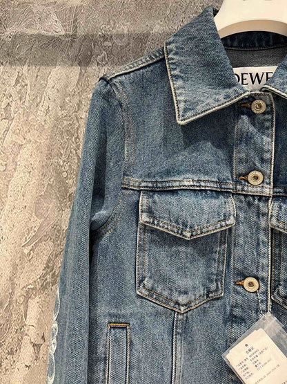 new exquisite logo denim jacket