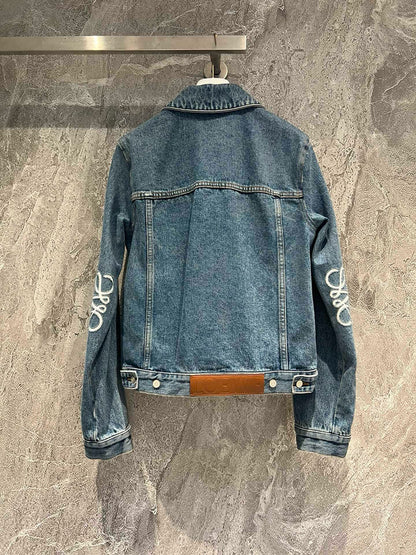 new exquisite logo denim jacket