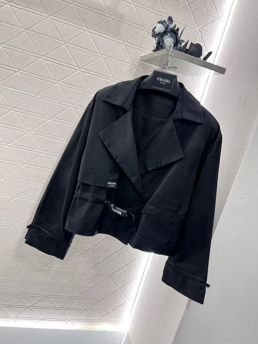 new belt lapel coat