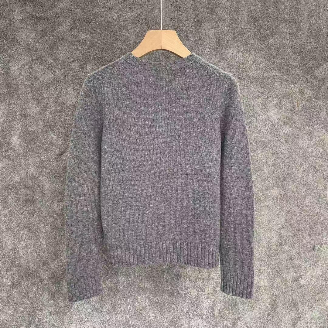 new letter knitted sweater long sleeves