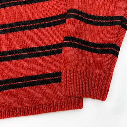 new striped knitted cardigan