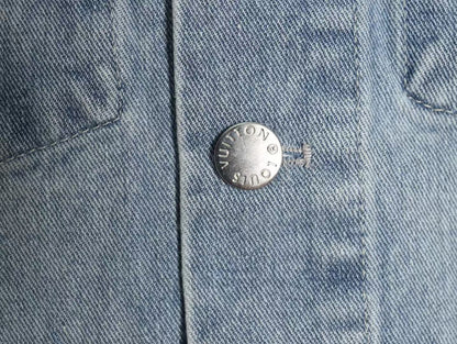 Embossed denim jacket