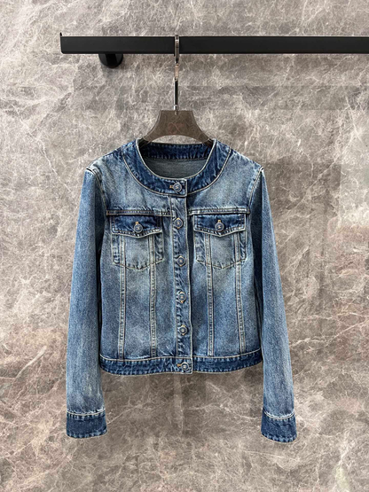 Craft washed denim jacket