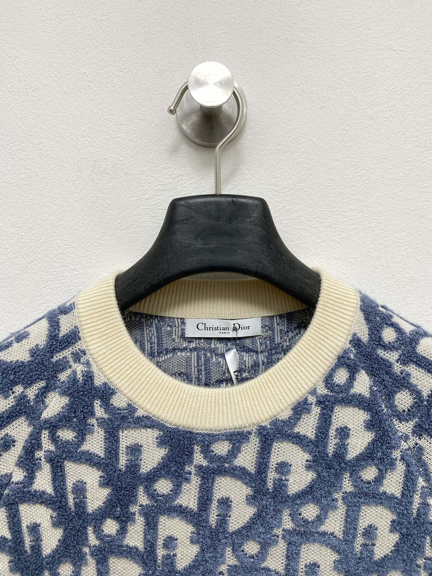 All-over lettering jacquard sweater