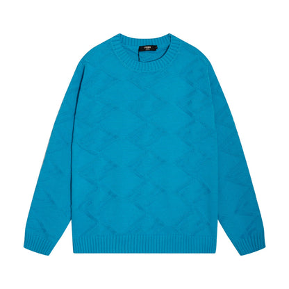 crew neck wool knitted sweater