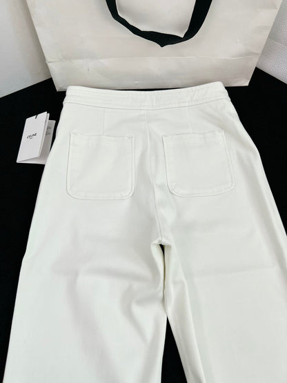 Early Fall White Trousers