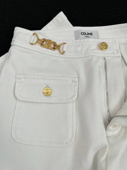 Early Fall White Trousers