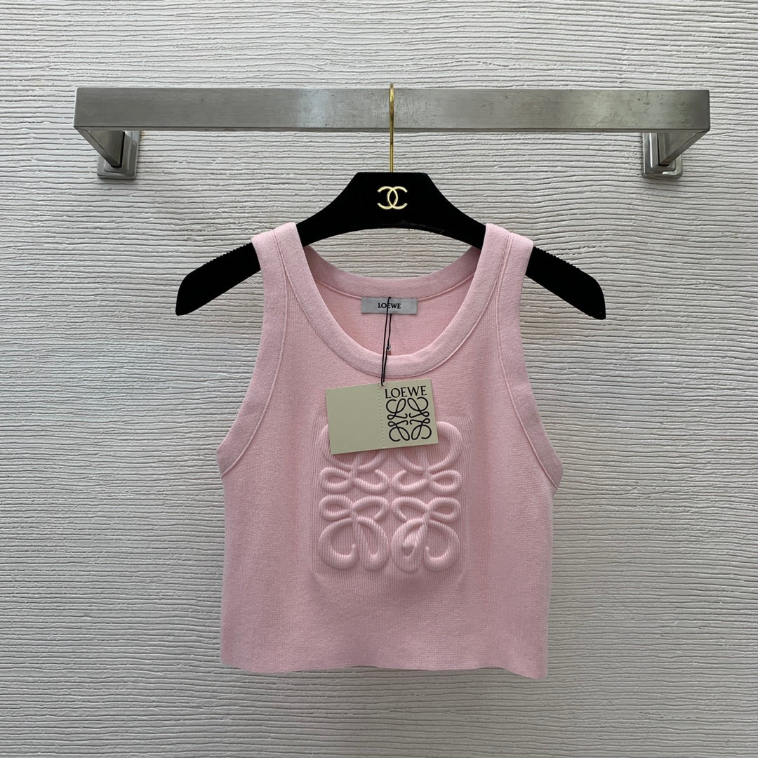 Simple 3D Logo Print Vest