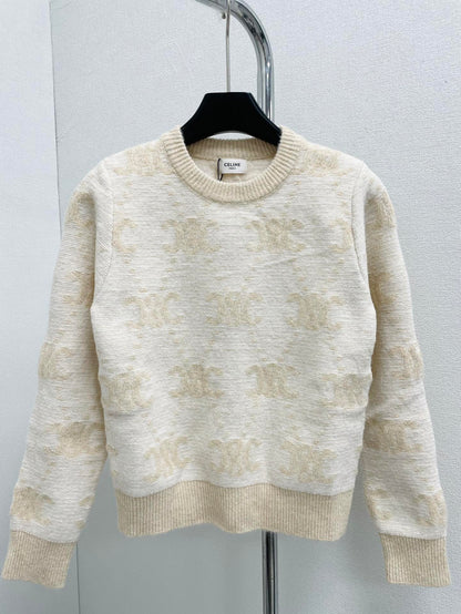 Ribbed collar pullover