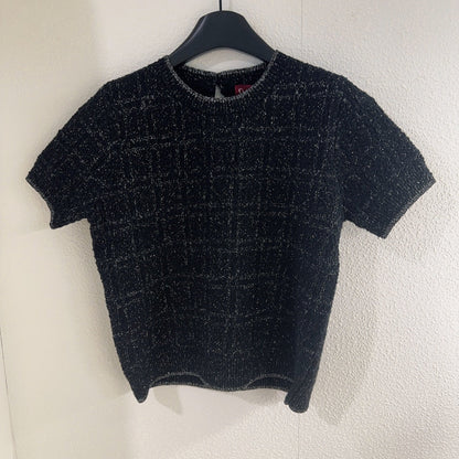 Crew neck short sleeve sweater