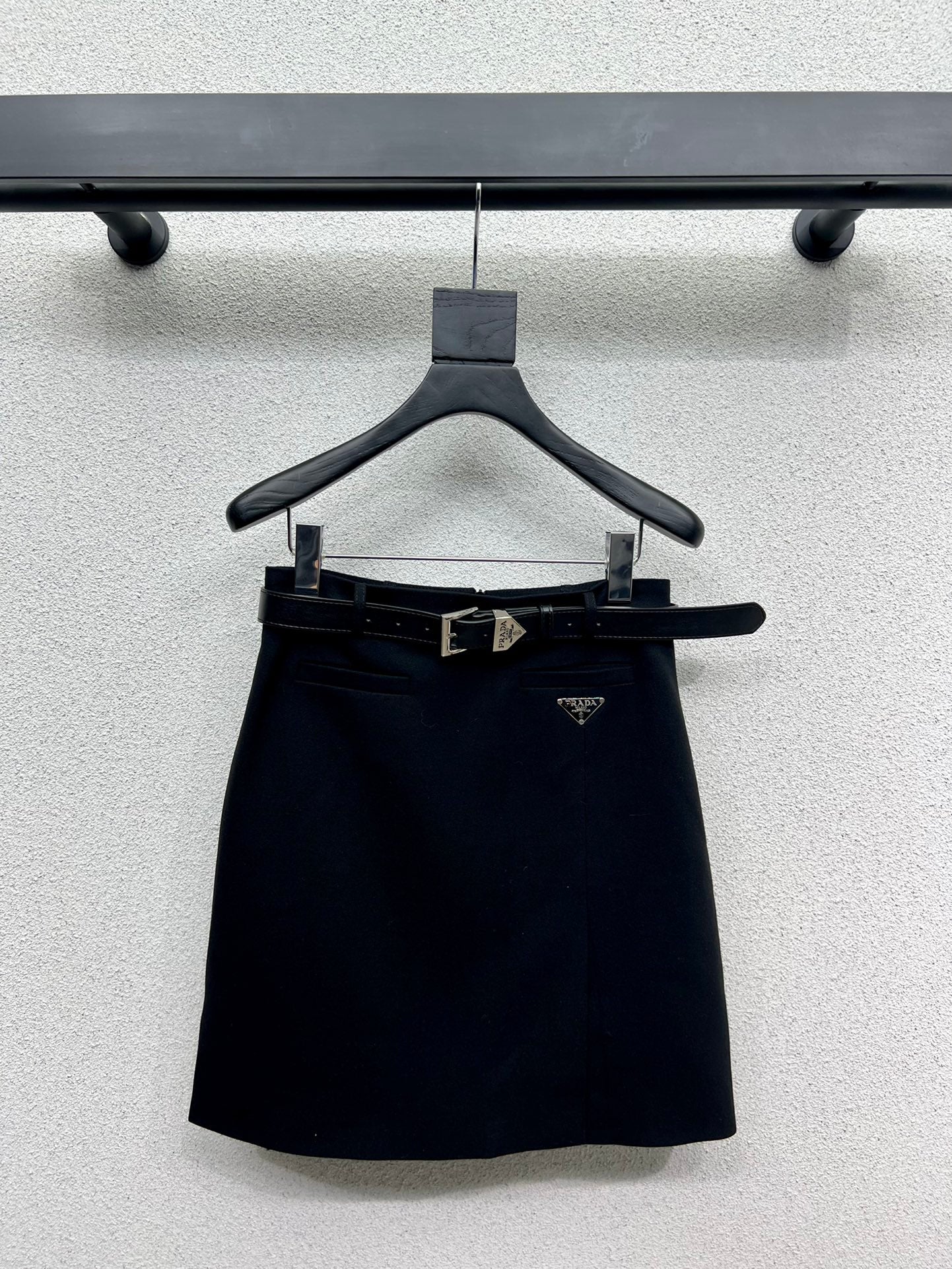 Cotton black skirt