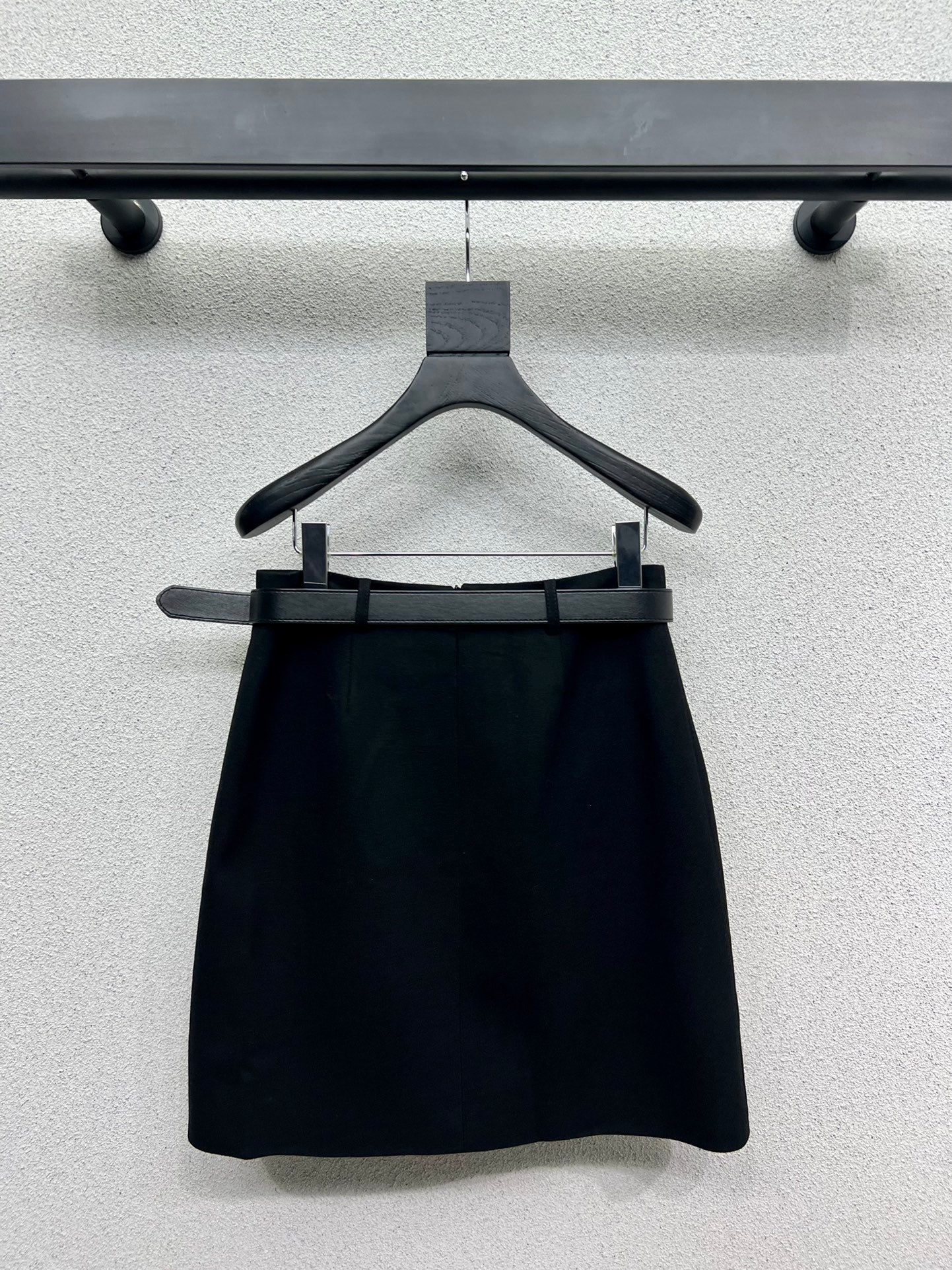 Cotton black skirt