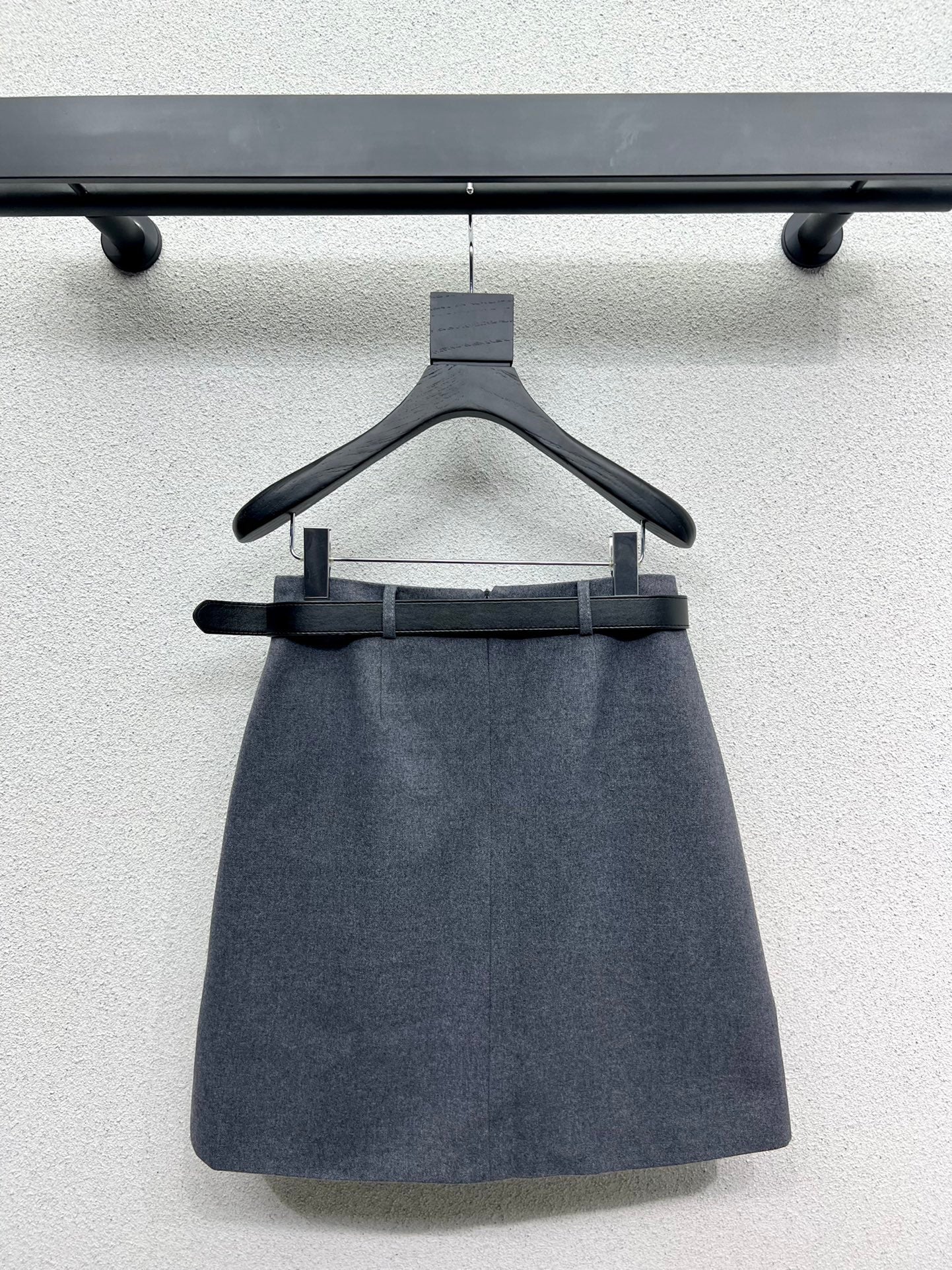 Cotton black skirt