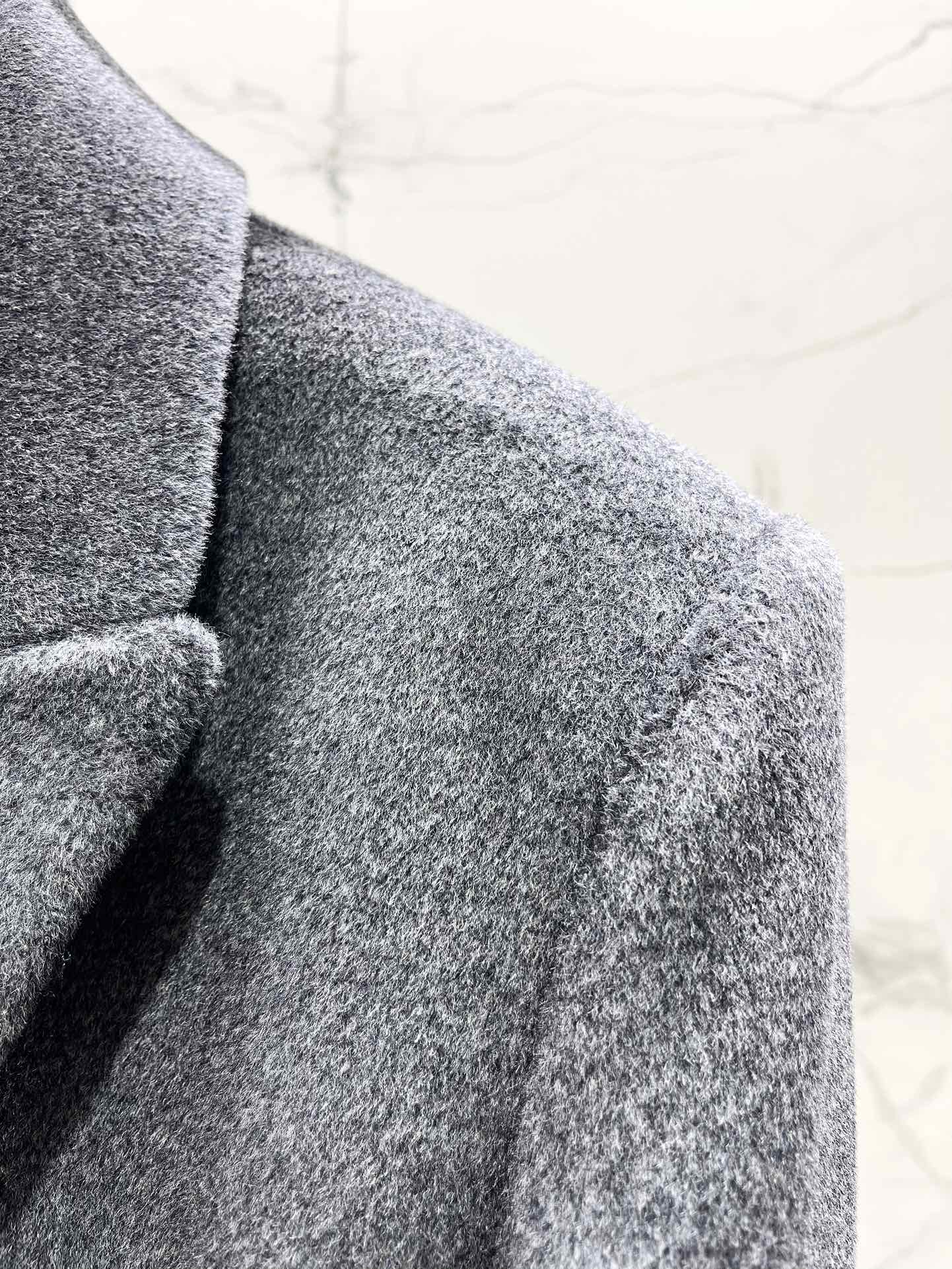 Grey wool coat