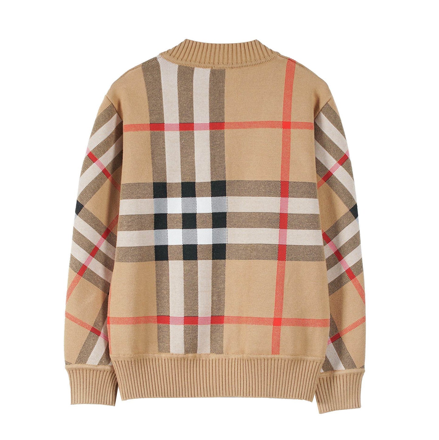 Classic Check Wool Jacquard Cardigan