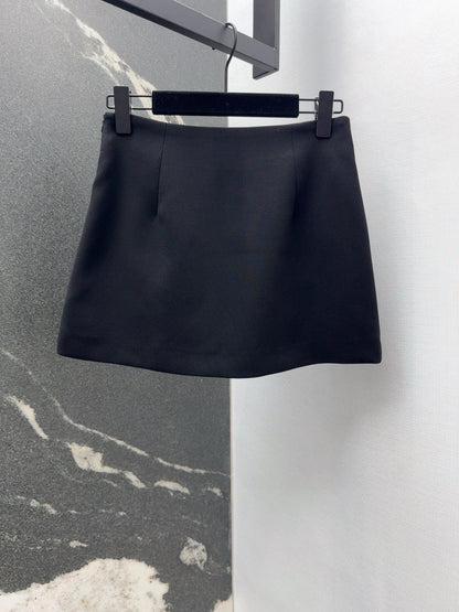 Grey velvet bow skirt