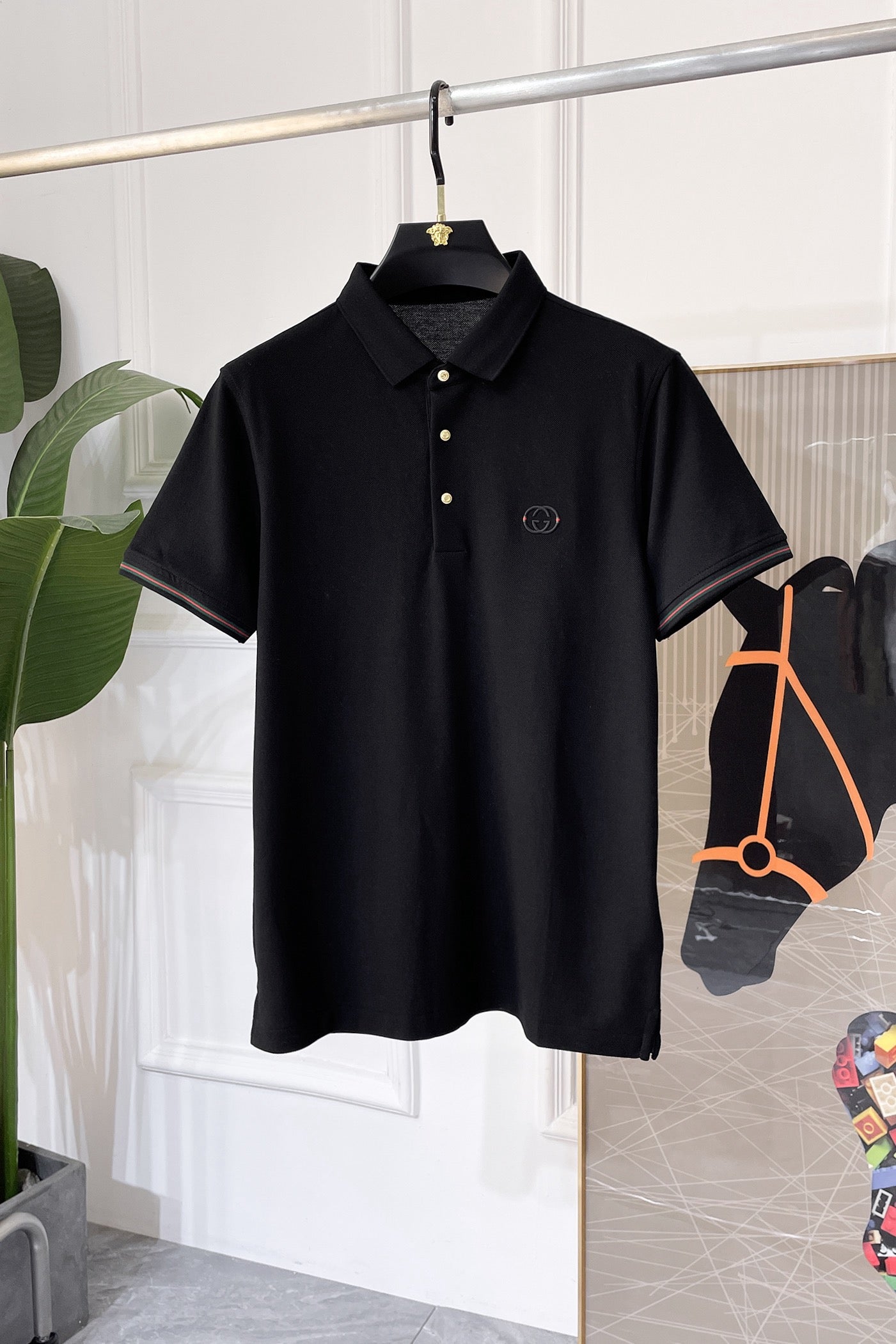 New spring and summer polo collar short sleeves