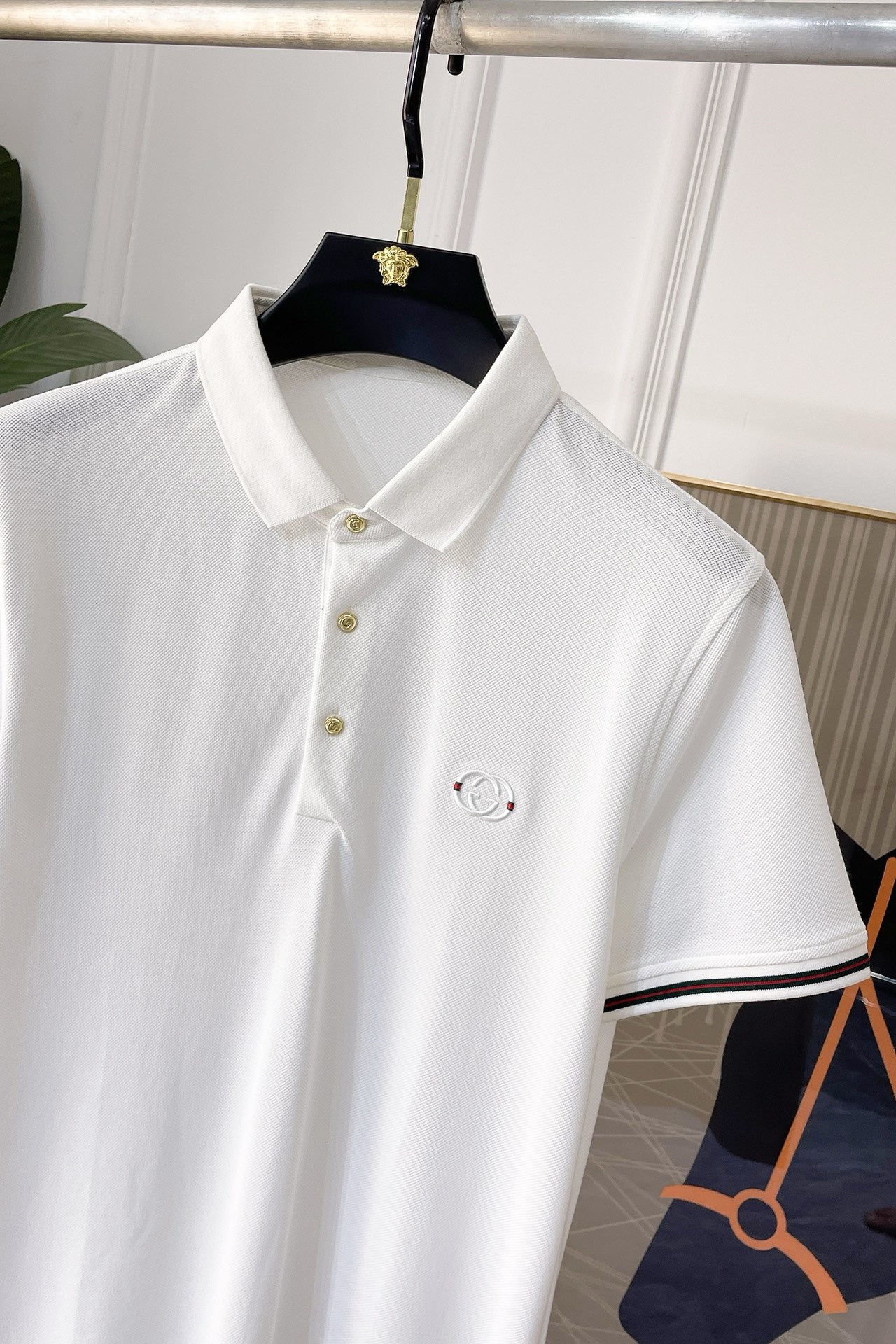 New spring and summer polo collar short sleeves