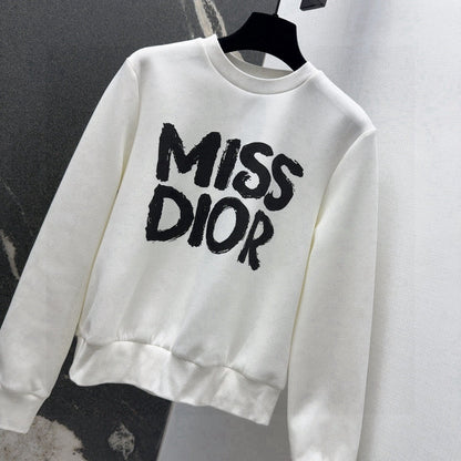 Early spring miss d series logo print Roman cotton sports style