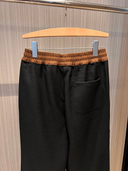 Elastic Waist Wide Leg Pants Casual Pants