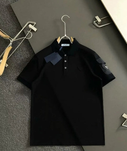 Classic black polo