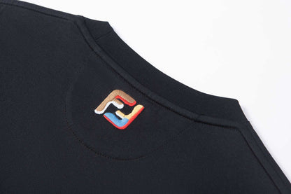 Colorful embroidered T-shirt