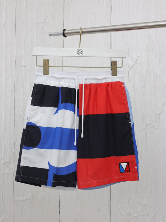 America's Cup print drawstring beach shorts