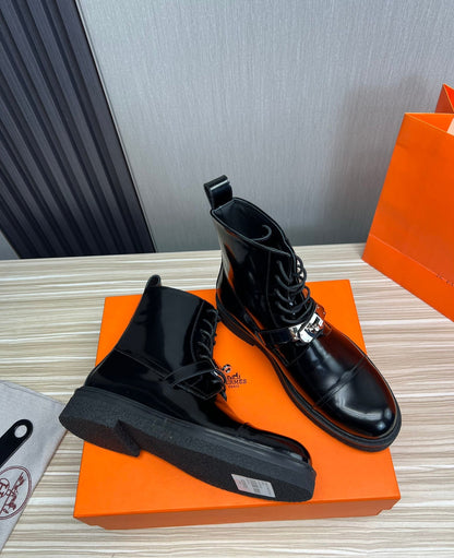 Calf leather men's ankle boots