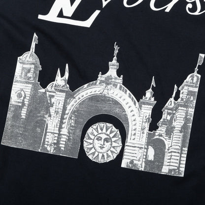 Castle print short-sleeved T-shirt