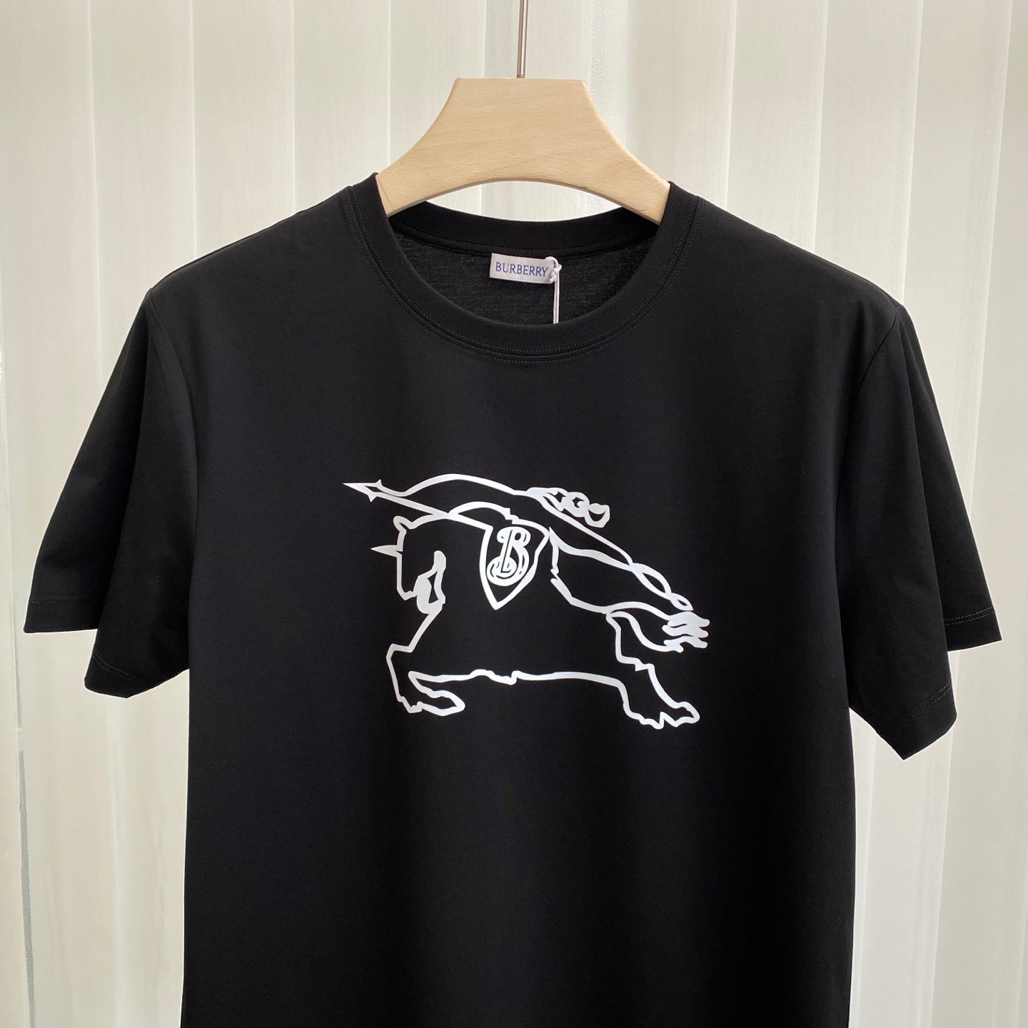 25 Spring and Summer New Equestrian Knight Printed Short Sleeve T-shirt