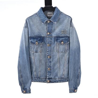 25 applique denim jacket