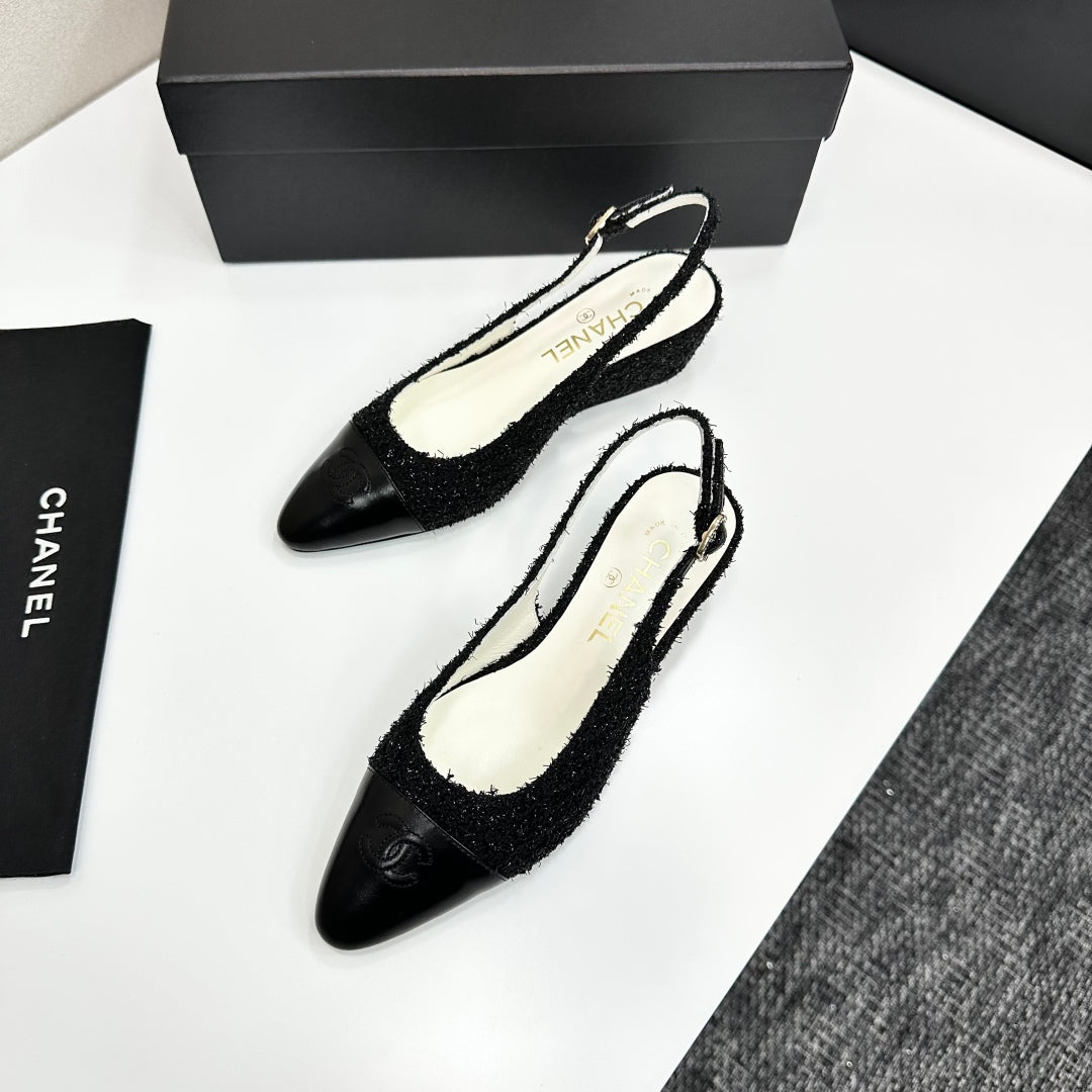 C sloping heels