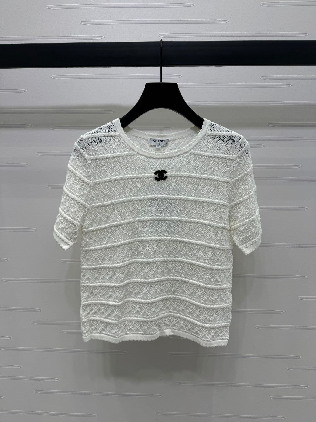 25 Spring and Summer Hollow Knitted Short Sleeves