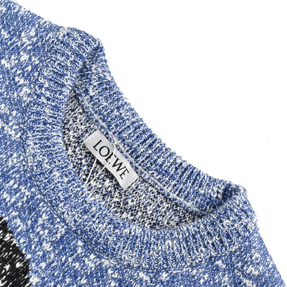 Knitted crew neck sweater