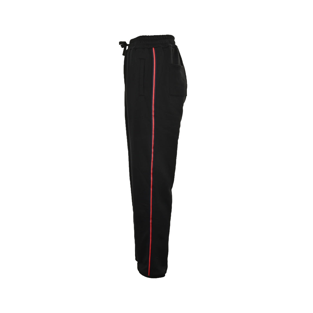 Black webbing suit trousers