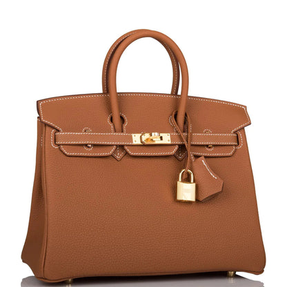 Birkin 25 Gold Togo Gold Hardware