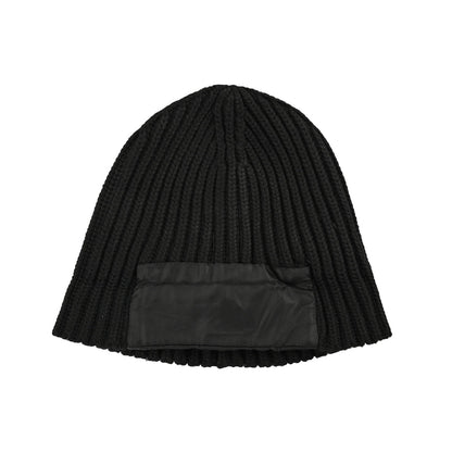 Black knitted hat