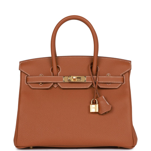 Birkin 30 Gold Togo Gold Hardware