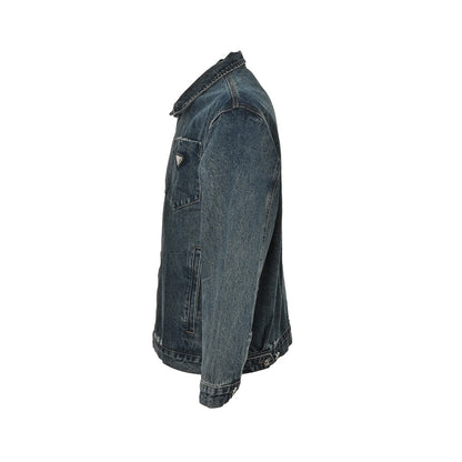 Vintage washed denim jacket