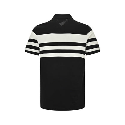 Horizontal striped patchwork short sleeves