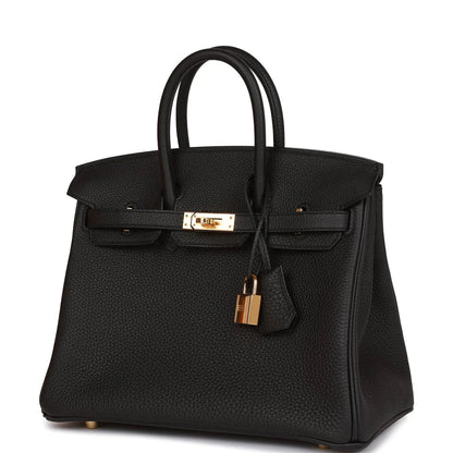 Birkin 25 Black Togo Gold Hardware