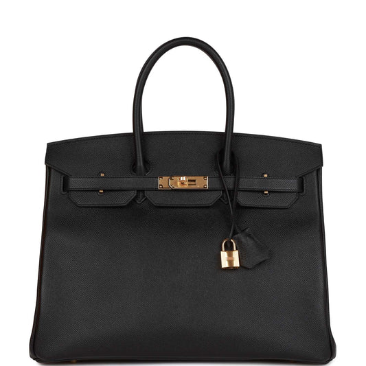 Birkin 35 Black Epsom Gold Hardware